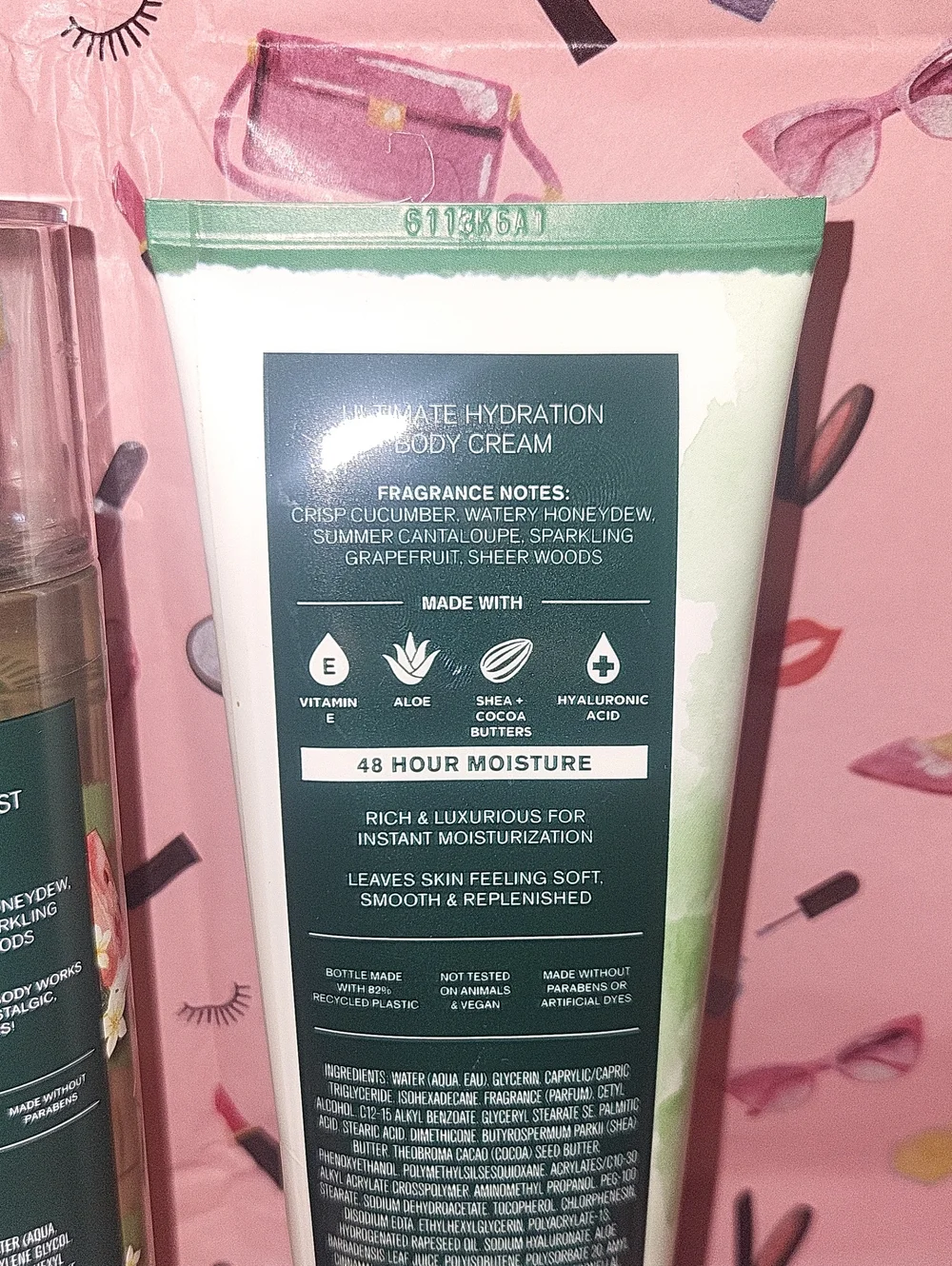 Bath & Body Works 2 Pc. Cucumber Melon Set Mist & Body Cream NEW Full Size